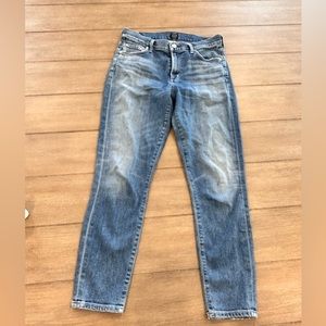 Citizens of Humanity the Rocket mid rise skinny crop size 27 medium blue wash